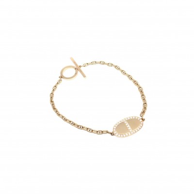 HERMÈS FARANDOLE K18PG DIAMOND BRACELET 